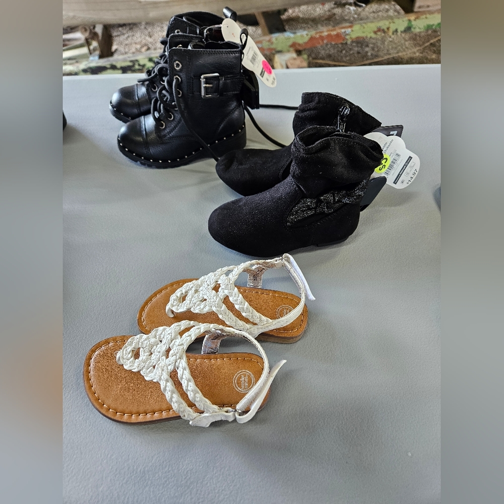 Toddler girl size 7 shoe lot